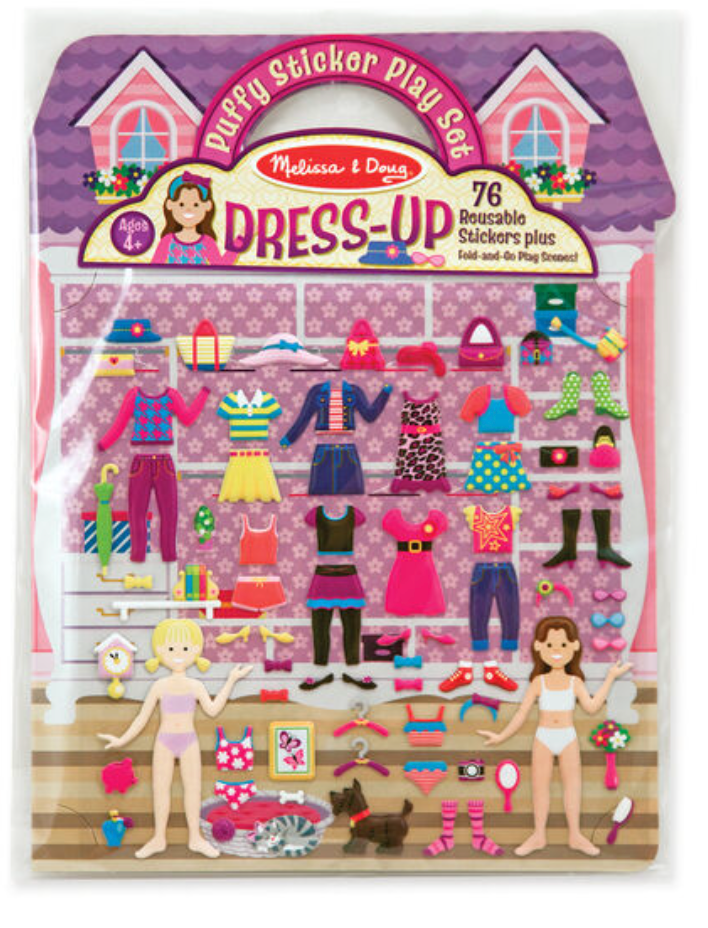 Melissa & Doug Puffy Sticker Playset - Dress Up