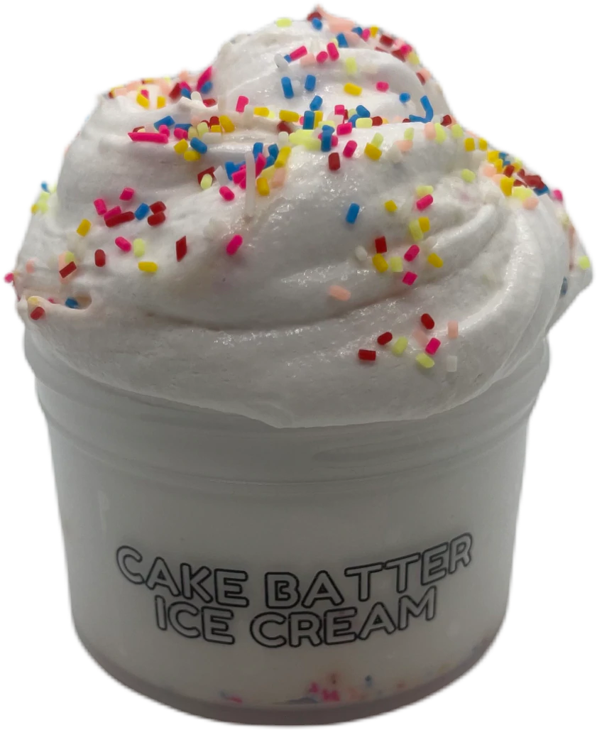 Glitter Slimes Cake Batter Ice Cream