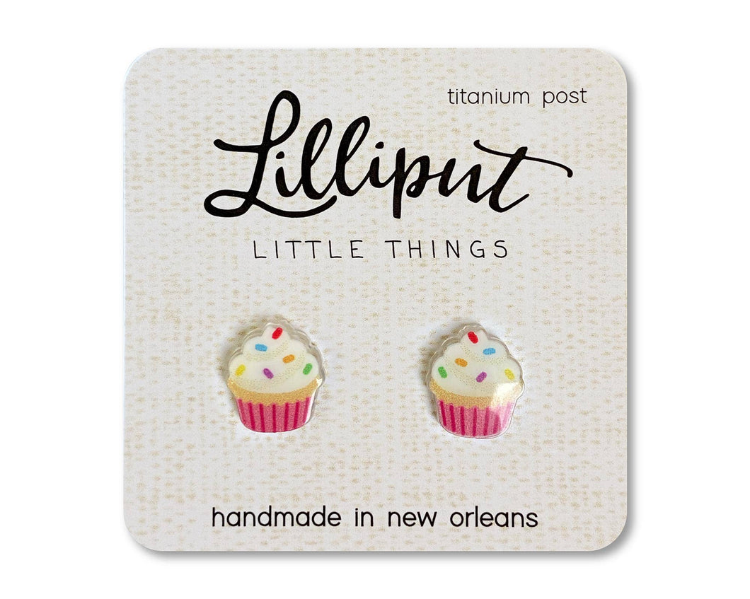 Lilliput Little Things - NEW Birthday Cupcake Earrings
