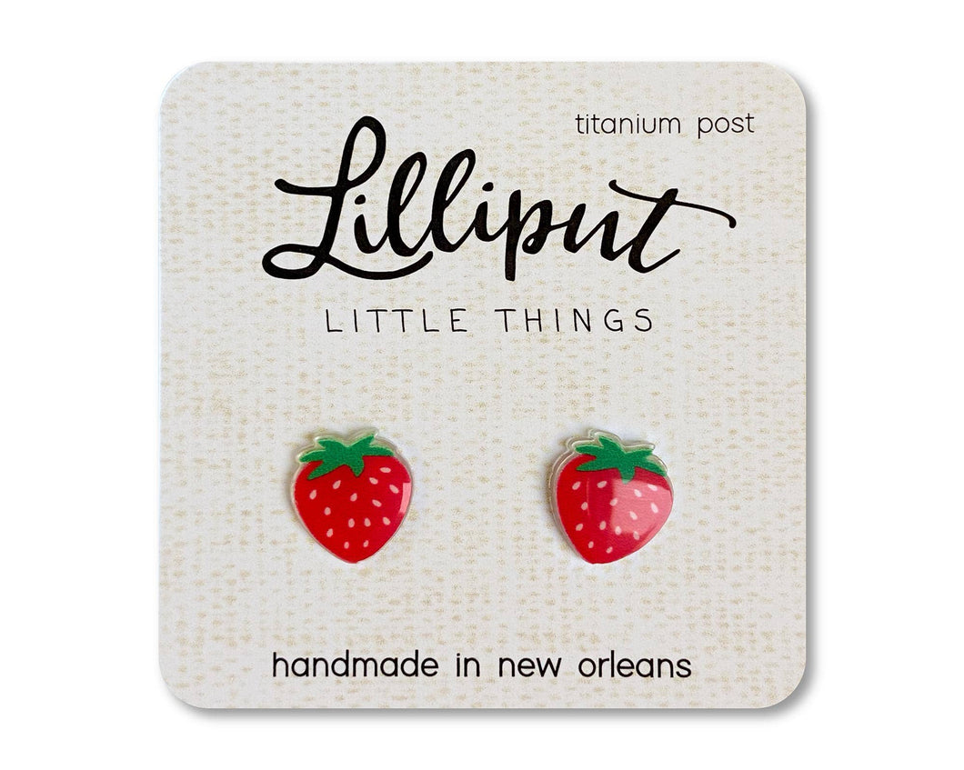 Lilliput Little Things - NEW Strawberry Earrings