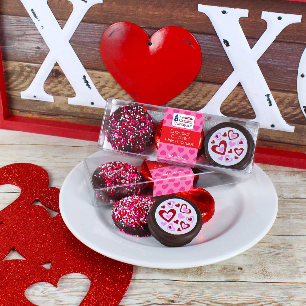 Capital Candy Jar - Chocolate Covered Oreos-Valentine (3 Cookies)