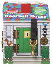 Load image into Gallery viewer, Melissa &amp; Doug Wooden Doorbell House
