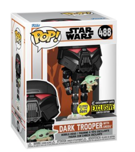 Funko Pop! Dark Trooper w/ Grogu - Star Wars (#488)