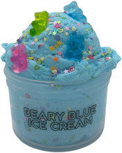 Load image into Gallery viewer, Glitter Slimes Beary Blue Ice Cream
